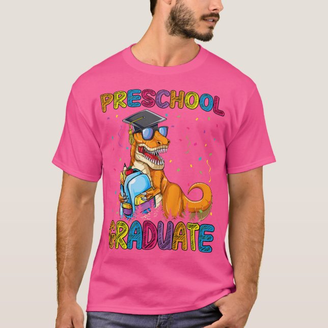 Kids Preschool Graduate Dinosaur Trex Preschool Gr T-Shirt (Vorderseite)