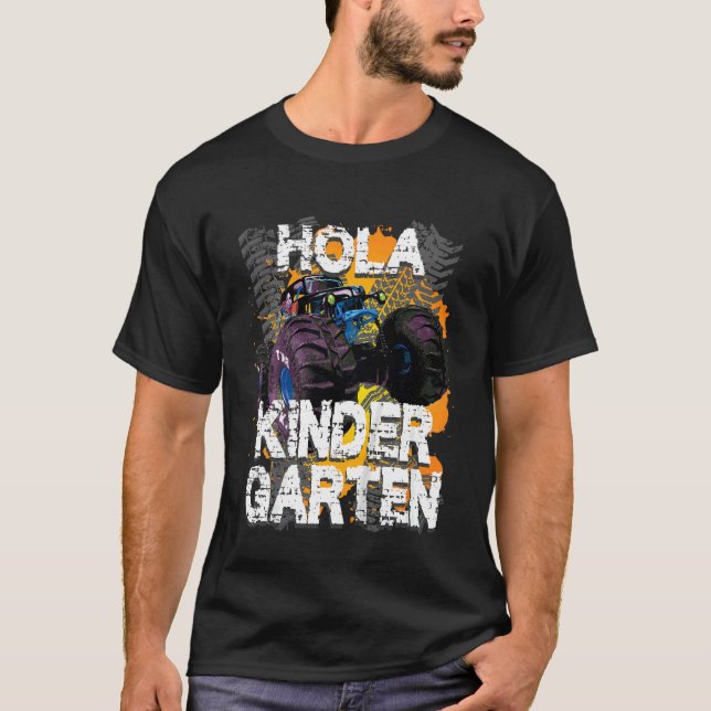 Kids Primer Dia De Escuela Nino Spanischer Kinder  T-Shirt (Vorderseite)