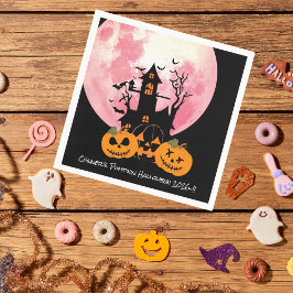 Kids Pumpkin Halloween-Party Serviette