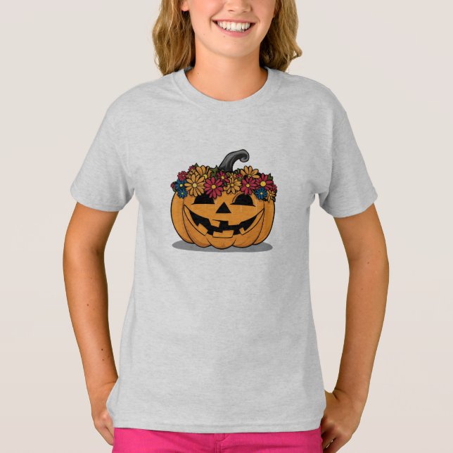 Kids' Pumpkin Halloween T - Shirt (Vorderseite)