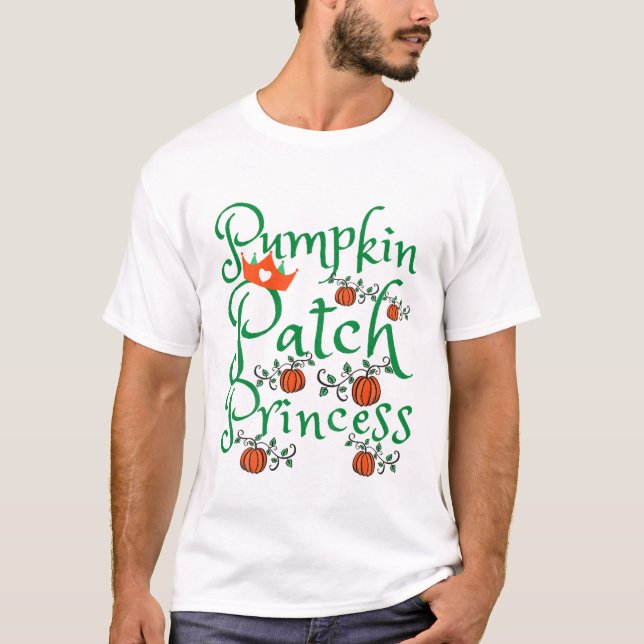 Kids Pumpkin Patch Princess Season Halloween Harve T-Shirt (Vorderseite)