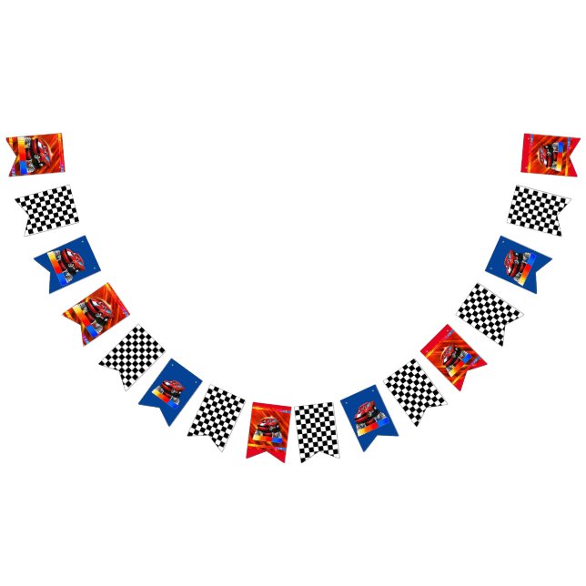 Kids Race Car Party Bunting Wimpelkette (Alle)