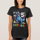 Kids Rawr I'm 5 5th Birthday T Rex Dinosaur Party T-Shirt<br><div class="desc">Kinder Rawr I m 5 5. Geburtstag T Rex Dinosaur Party Geschenk für Jungen</div>