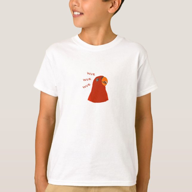 KIDS Red Birb "GUMI" wuewue... T-Shirt (Vorderseite)
