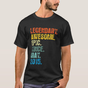 Kids Retro Legendär Seit Mai 2015 T 7 Jahre Alt T-Shirt
