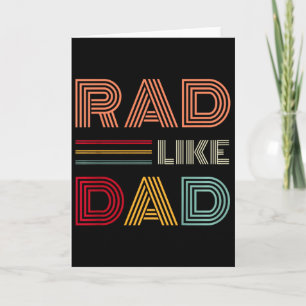 Kids Retro Rad Wie Papa T-Shirt passend für Vater Karte