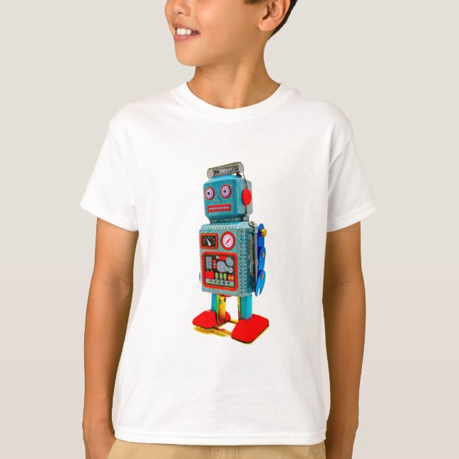 KIDS RETRO ROBOT T - SHIRT (Vorderseite)