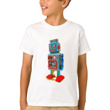 KIDS RETRO ROBOT T - SHIRT