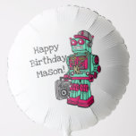 Kids Robot Birthday Ballon<br><div class="desc">❤ Alle entworfen mit Liebe von WitCraft Designs™! Personalisieren Sie Ihren Weg 👌 Finden Sie und folgen Sie uns auf sozialen Medien ( Ⓕ Ⓟ Ⓣ) 📷 TAG #witcrafting und teilen Sie Ihre Einkäufe auf sozialen Medien mit uns!! Sie können sich mit allen meinen Social-Media-Konten unter www.witcraft.com Besuchen Sie mein...</div>