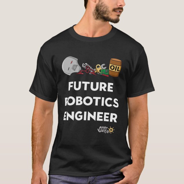 Kids Robot Future Robotics Engineer T-Shirt (Vorderseite)