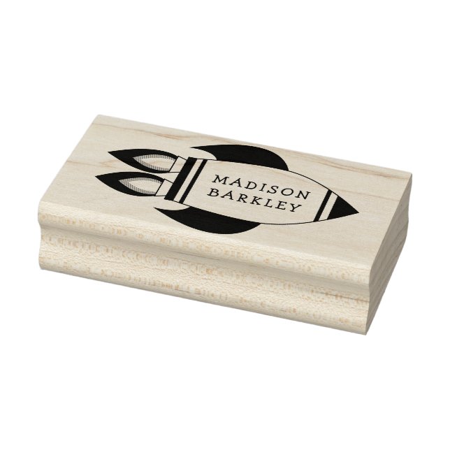 Kid's Rocket Ship Weltraum Niedlich Gummistempel (Stempel)