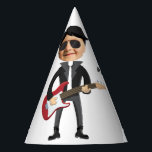 Kids 🎸 🤣 Rockstar Birthday Gitarre Funky Fun Partyhütchen<br><div class="desc">Für beste Ergebnisse: Verwenden Sie ein hochwertiges Portrait. Wählen Sie "Weiter anpassen". Sie müssen die Skalenfunktion und die Pfeiltasten verwenden, um das Bild zu verschieben, um das Gesicht an der richtigen Stelle zu bekommen. Drücken Sie gleichzeitig die Taste "Strg" auf Ihrer Tastatur, während Sie mit der Maus oder den Pfeiltasten...</div>