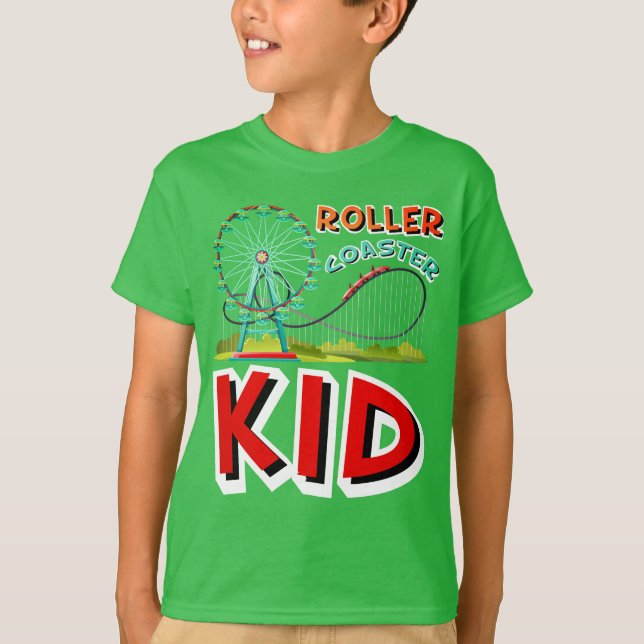 Kids Roller Untersetzer T-Shirt (Vorderseite)