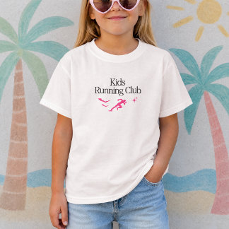 Kids Running Club – Retro Pixel Lauf T-Shirt