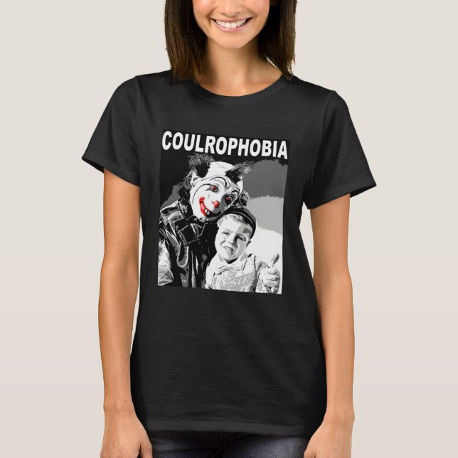 Kids Scared Of Scary Evil Killer Clowns Coulrophob T-Shirt (Vorderseite)