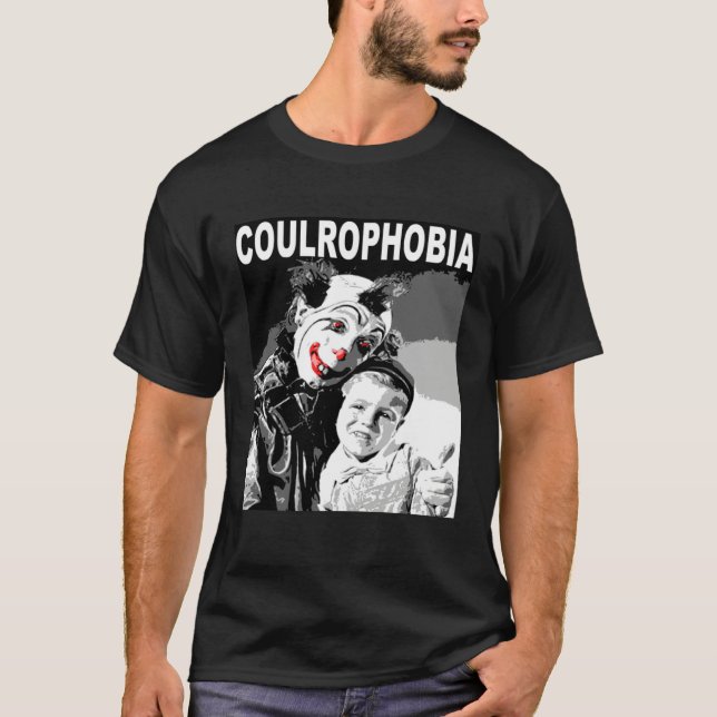 Kids Scared Of Scary Evil Killer Clowns Coulrophob T-Shirt (Vorderseite)