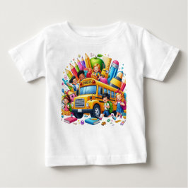 Kids & School Bus Back to School Bash Baby T-shirt