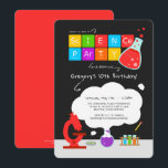 Kids Science Party Einladung<br><div class="desc">Ist deine Liebe wissenschaftlich? Ein naturwissenschaftliches Party ist perfekt für den kleinen Wissenschaftler in Ihrem Leben! Set für eine explosive Kindergeburtstagsfeier mit den von der Enchantfancy Design Company entworfenen Kids Science Party Einladungen. Diese 5" x 7" Einladung beinhaltet eine wissenschaftliche Labrador-Einstellung mit den Dingen, die Ihr Kind für ein cooles...</div>