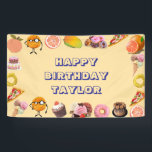 Kids Sesame Street Feinschmecker Truck Birthday Banner<br><div class="desc">Sesamstraße,  Geburtstag,  Kinder,  Kindergeburtstag,  Geburtstagsfeier,  Kleingeburtstag,  LKW,  Feinschmecker-LKW,  Keksmonster,  erster Geburtstag, </div>