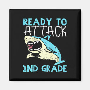 Kids-Shark bereit, die 2. Klasse Zweite Erste anzu Magnet
