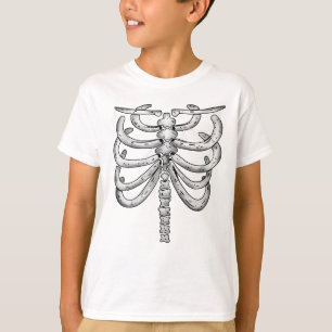 Kids Skelett Halloween (Vorderseite) T-Shirt