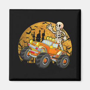 Kids Skeletter Reiten Monster LKW Halloween Costu Magnet