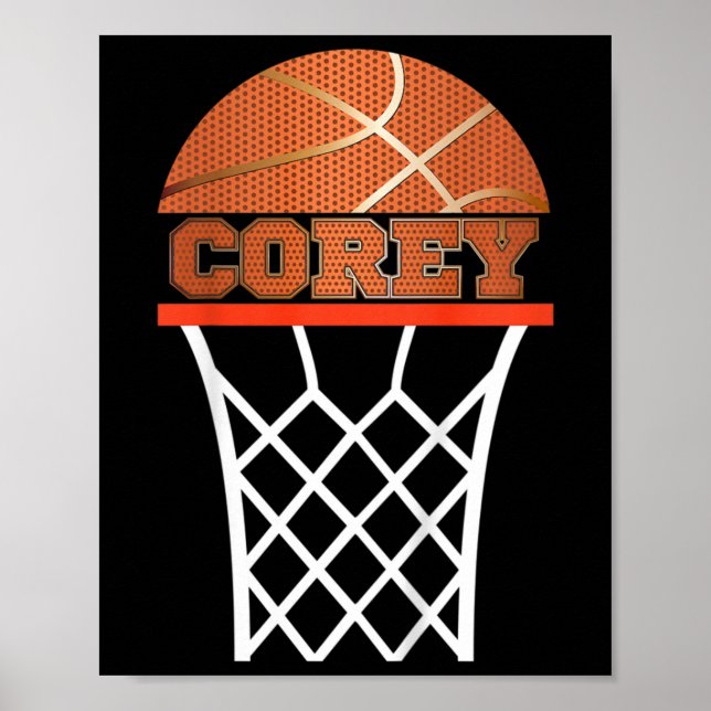 Kids Sketll Corey Custom Name Gift  Poster (Vorne)