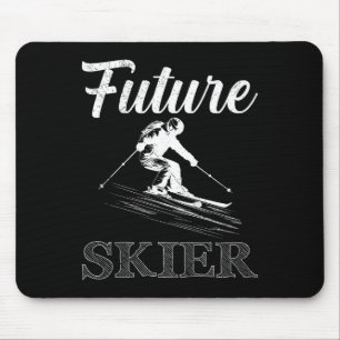 Kids Ski Kids Future Skier Funny Skier bald sein B Mousepad