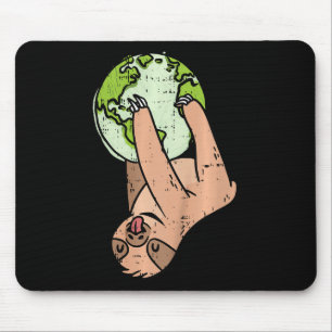 Kids Sloth Hangan Earth Day Environmental Animal Mousepad