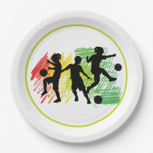 Kids Soccer Party Pappteller