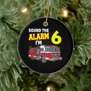 Kids Sound Alarm Im 6 Kinder Feuerwehrmann Feuerwe Keramik Ornament