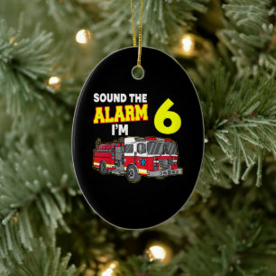 Kids Sound Alarm Im 6 Kinder Feuerwehrmann Feuerwe Keramik Ornament