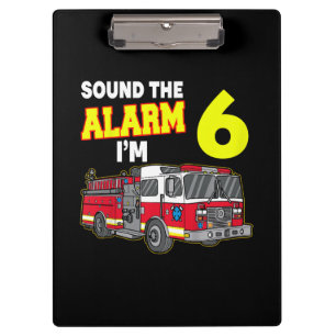 Kids Sound Alarm Im 6 Kinder Feuerwehrmann Feuerwe Klemmbrett