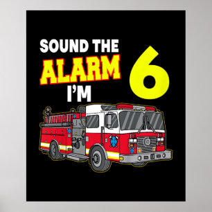 Kids Sound Alarm Im 6 Kinder Feuerwehrmann Feuerwe Poster