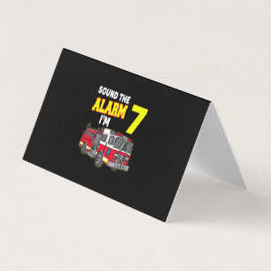 Kids Sound Alarm Im 7 Kinder Feuerwehrmann Feuerwe Visitenkarten