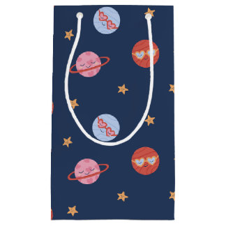 Kids Space Mini Pattern with Planets & Stars Kleine Geschenktüte