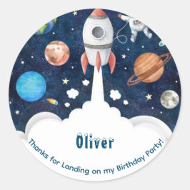Kids Space-Theater dank Runder Aufkleber