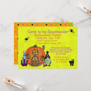 Kids Spooktacular Gnomes Halloween-Party Einladung