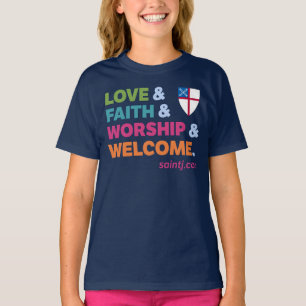 Kids St James Farbige Begrüßung T-Shirt