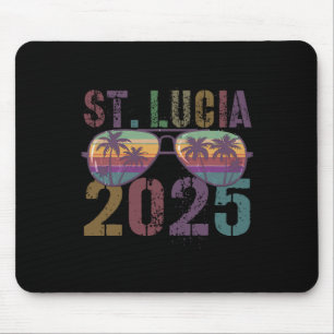 Kids St Lucia 2025 Reise Kreuzfahrt Urlaub passend Mousepad
