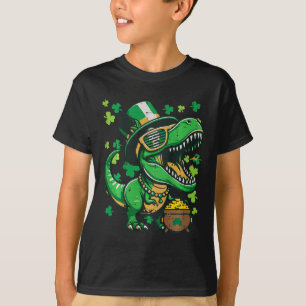 Kids St. Patrick's Day Dinosaur Saint Patty's Trex T-Shirt
