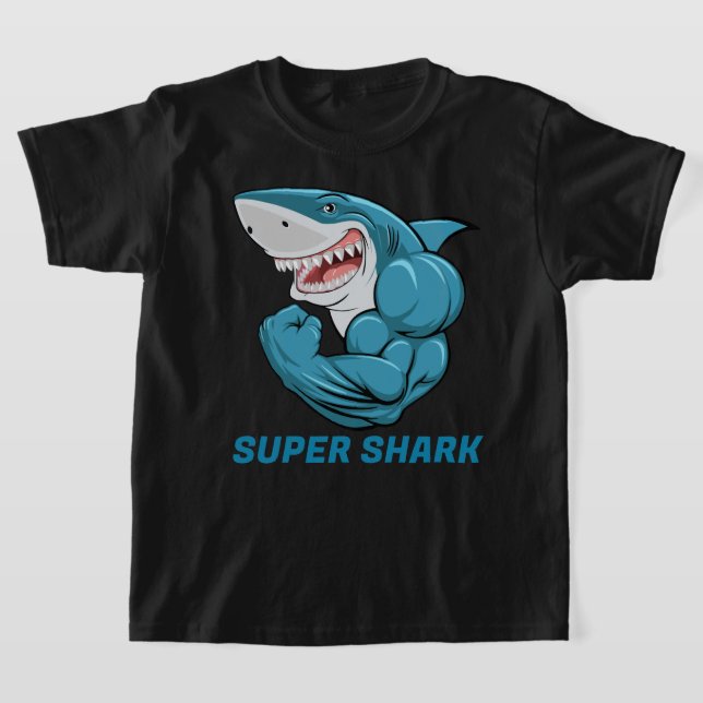 Kid's Super Shark T - Shirt (Ablage )