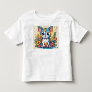 Kids Süße Tier Graphic Designer T - Shirt