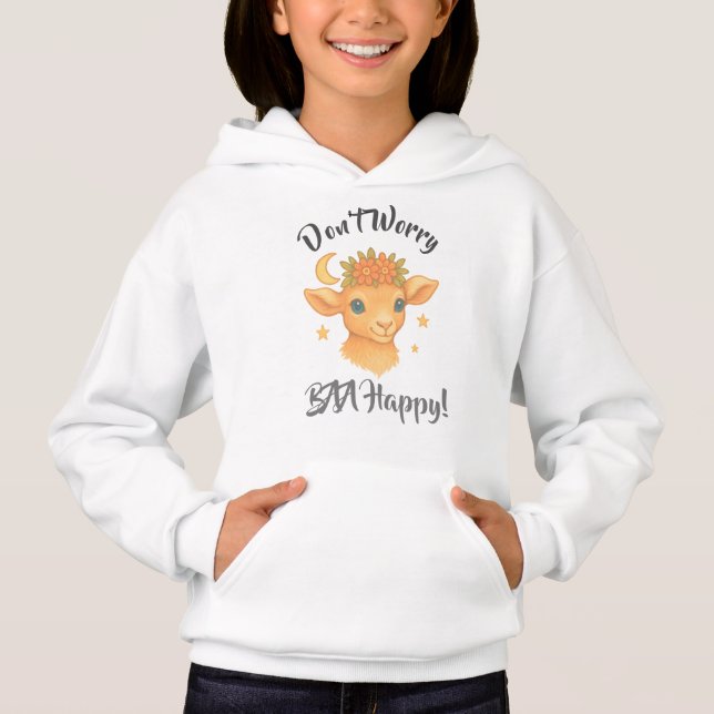 Kids Sweatshirt Don't Worry BAA Happy (Devant)