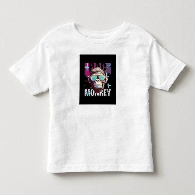 Kid's T - Shirt - Affen Design T - Shirt (Vorderseite)