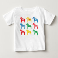 KID'S T-SHIRT DALA HORSE CUSTOM NAME