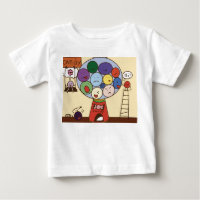"Kids T - Shirt mit farbenfroher Ballon Illustrati