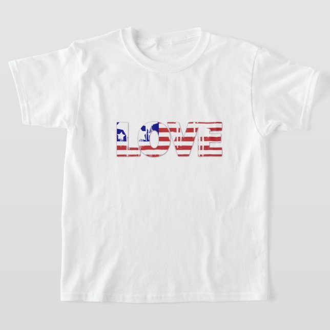 Kids T - Shirt Patriotische Liebe (Ablage )