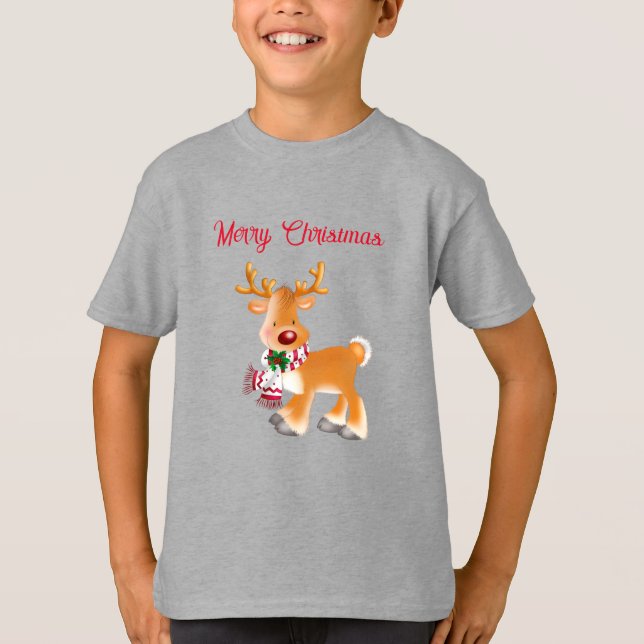 Kids T - Shirts Holiday Rudolph (Vorderseite)
