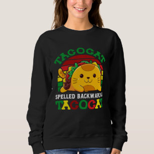 Kids Taco Jugend Junge Mädchen Rückwärts Geschrieb Sweatshirt